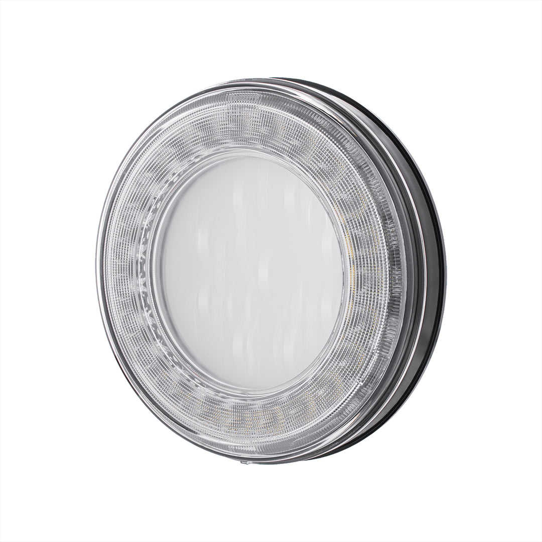 33 LED 4" Round Lumos Light X - Series (Back-Up) - White LED/Clear Lens