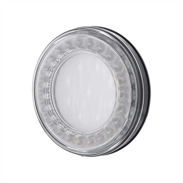 33 LED 4" Round Lumos Light X - Series (Back-Up) - White LED/Clear Lens