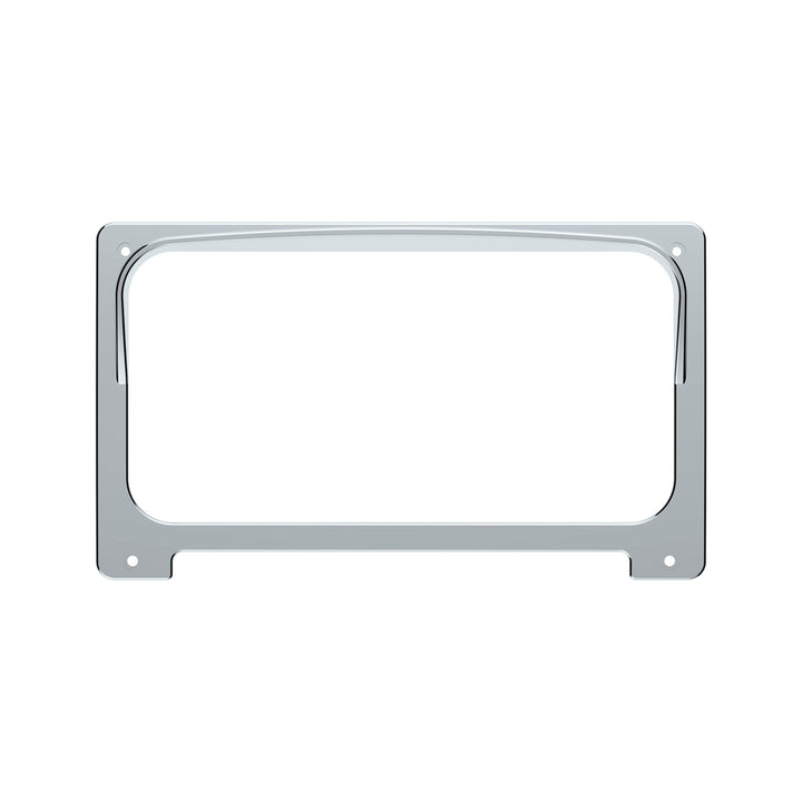 Chrome Plastic Center Gauge Cluster Bezel With Visor For 2001-2016 Freightliner Columbia