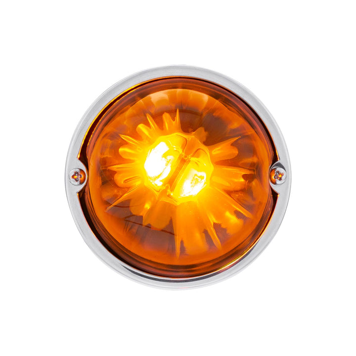 UltraBurst Glass Watermelon Light Flush Mount Kit - Amber LED/Dark Amber Lens