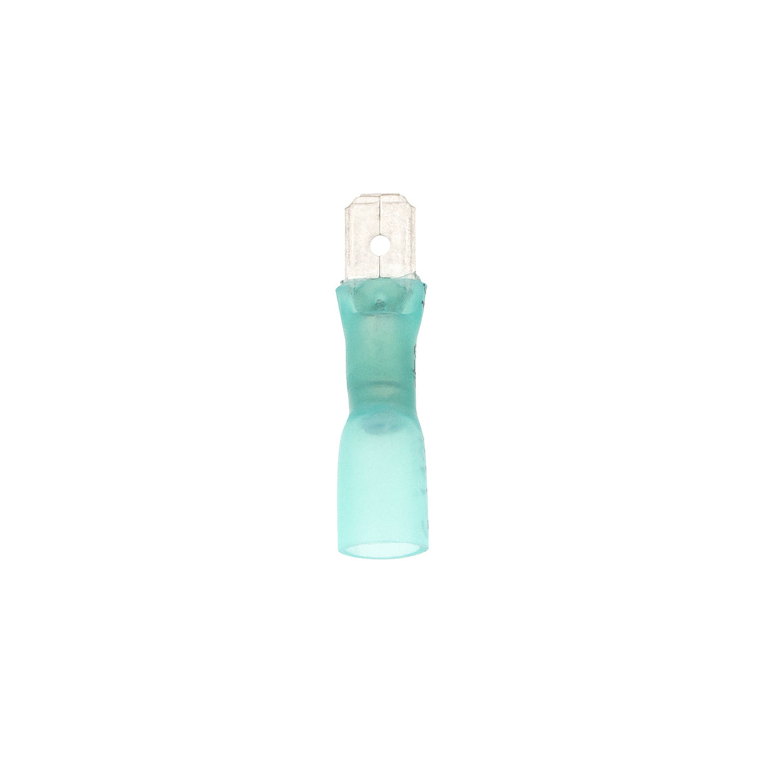 16-14 AWG .250 Tab CSS Heat Shrink M Disconnect - Blue (10-Pack)