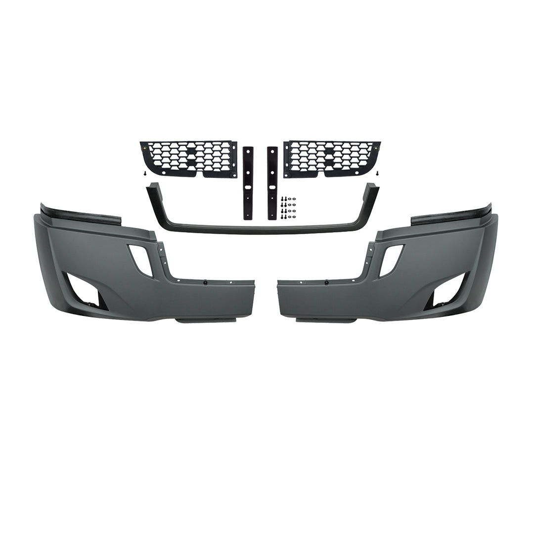 5 - Piece Bumper Kit With Fog Light Opening For 2018-2024 Freightliner Cascadia