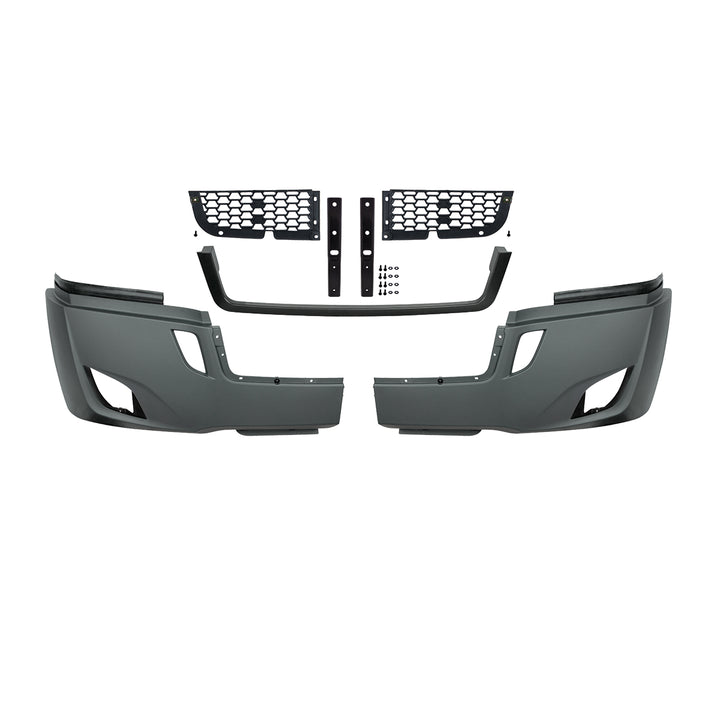 5 - Piece Bumper Kit With Fog Light Opening For 2018-2024 Freightliner Cascadia