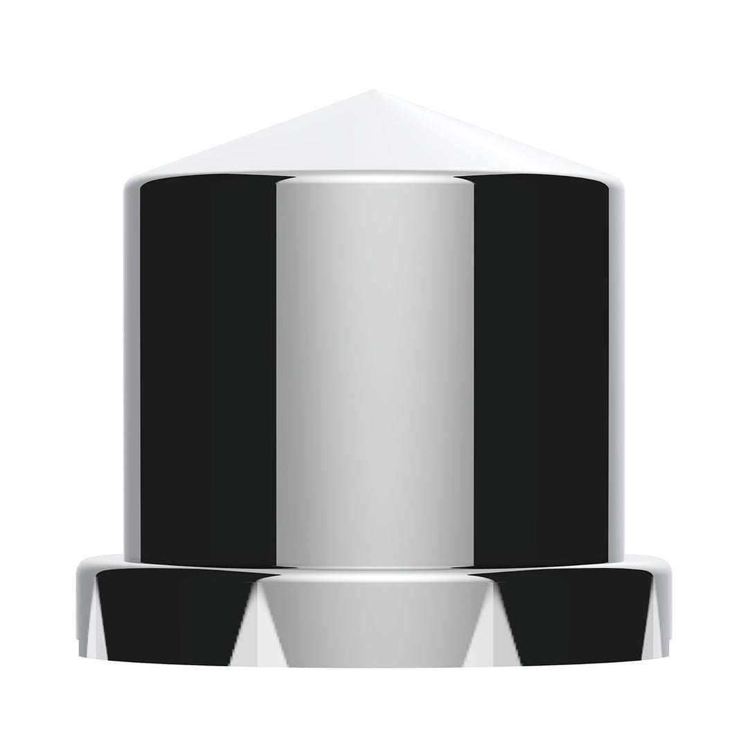 15/16" x 1-1/2" Chrome Plastic Pointed Nut Cover - Push-On