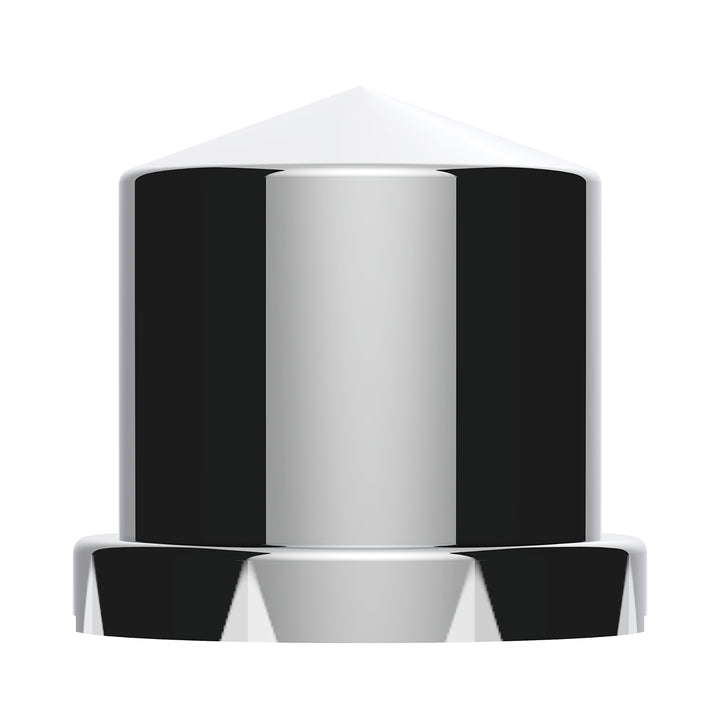 15/16" x 1-1/2" Chrome Plastic Pointed Nut Cover - Push-On