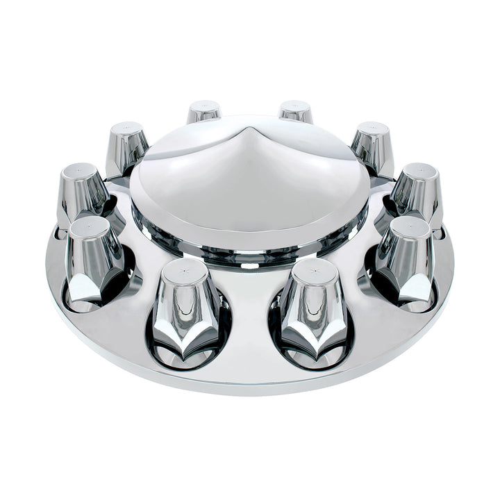 Pointed Front Axle Cover With 33mm Standard Thread-On Nut Covers - Chrome