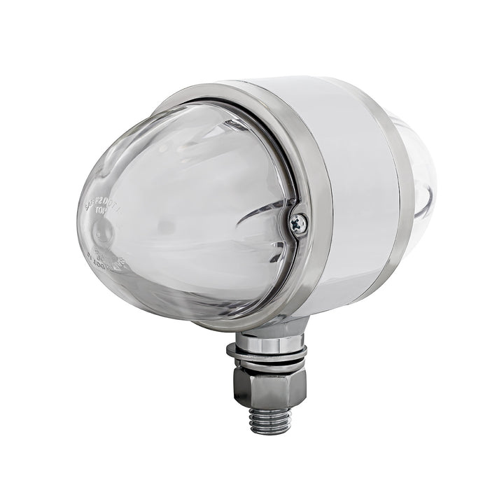 18 LED Dual Function GloLight Double Face Light - Amber &amp; Red LED/Clear Lens