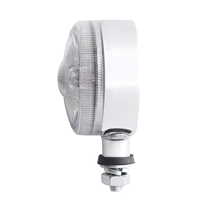 15 LED 3" Single Face Light - Red LED/Clear Lens