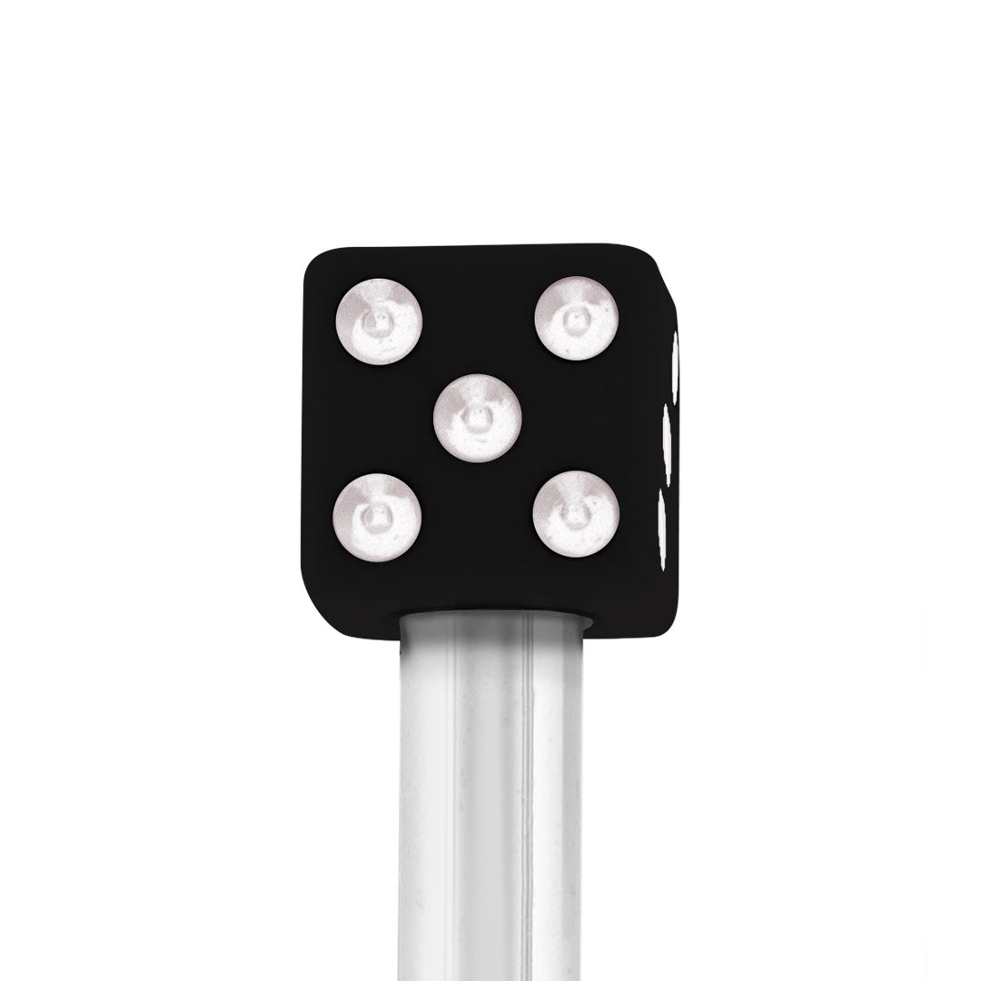 Dice Door Lock Knobs - Black (2Pc/Set)