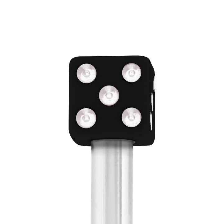 Dice Door Lock Knobs - Black (2Pc/Set)
