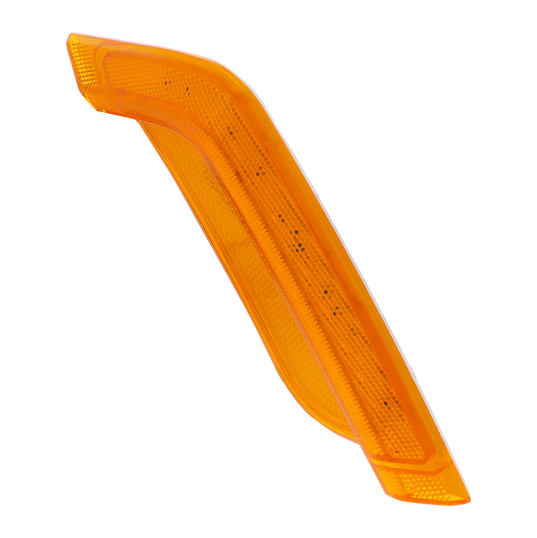 12 Amber LED Fender Turn Signal Light For Peterbilt 579 (2012-2021) &amp; 587 (2012-2018) - Passenger, Amber Lens