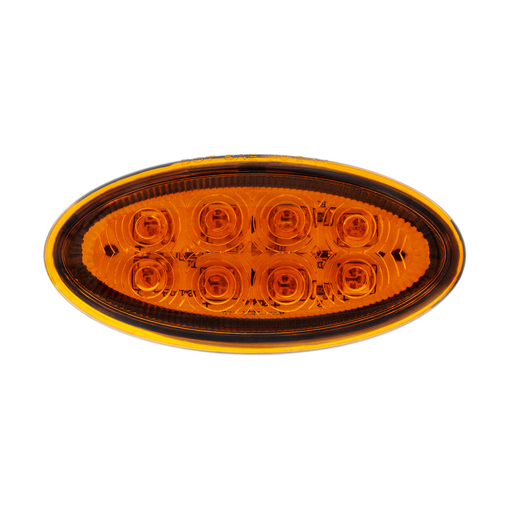 8 LED Fender Parking &amp; Turn Signal Light For Peterbilt 386 (2006-2014) &amp; 387 (2006-2010) - Amber LED/Amber Lens