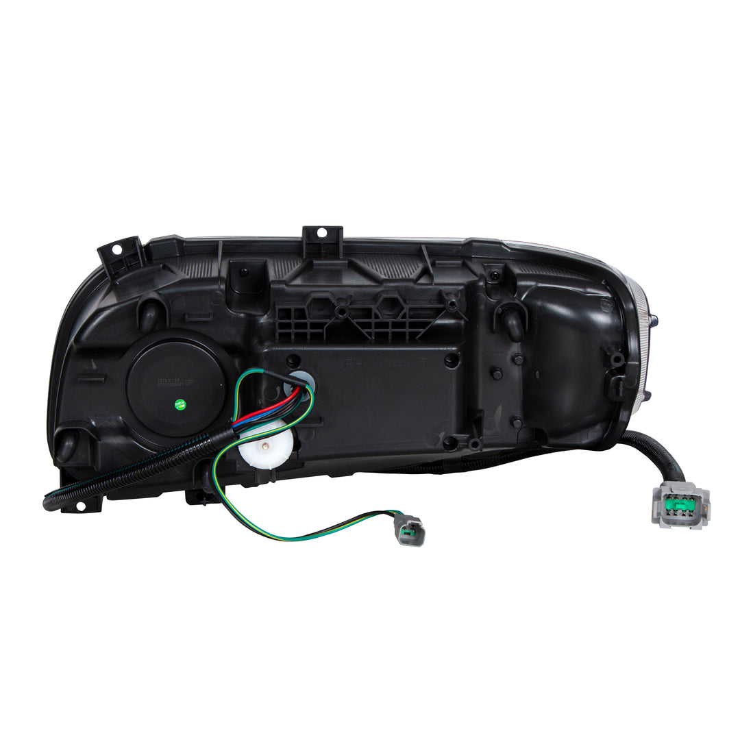Blackout LED Headlight With LED Turn &amp; Position Light Bar For 2008-2023 Peterbilt 389 - Passenger