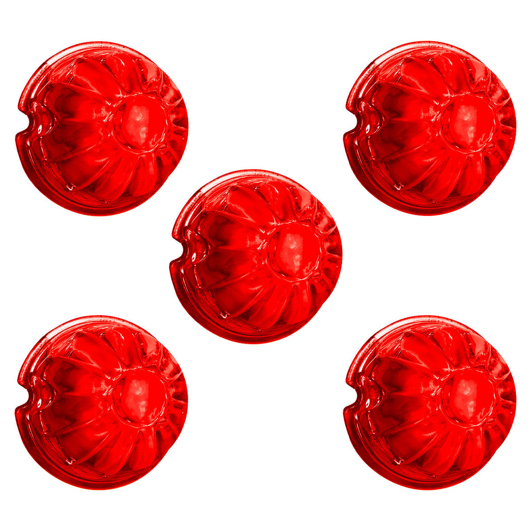 Watermelon Glass Marker Light Lens - Red (5 Pcs)
