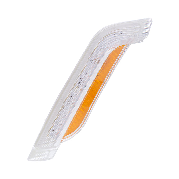 12 Amber LED Fender Turn Signal Light For Peterbilt 579 (2012-2021) &amp; 587 (2012-2018) - Driver, Clear Lens