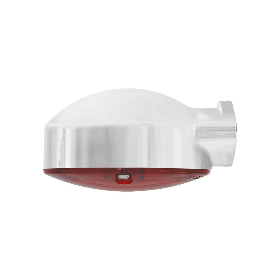 21 LED 3-1/4" Signal Light For Harley Motorcycle With Housing - Red LED/Red Lens