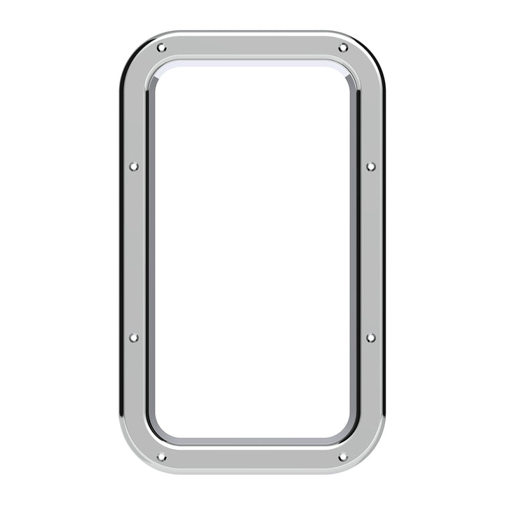 Chrome Interior View Window Trim For Kenworth W900L (1990-2005) And T800 (1986-2005)