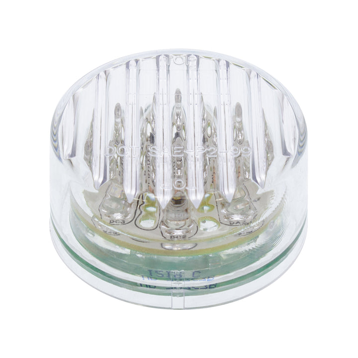 9 LED 2" Round Light (Clearance/Marker) - Amber LED/Clear Lens