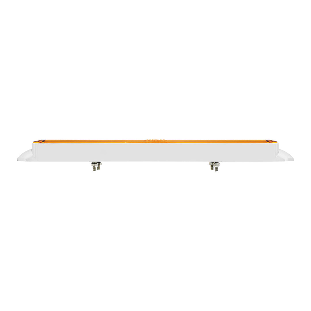 Dual 24 LED Dual Function 12" GloLight Bar With Bezel - Amber LED/Amber Lens