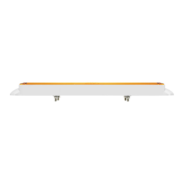 Dual 24 LED Dual Function 12" GloLight Bar With Bezel - Amber LED/Amber Lens