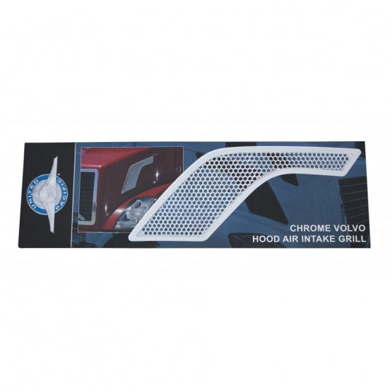 Chrome Hood Air Intake Grille For 2003-2017 Volvo VN/VNL - Passenger