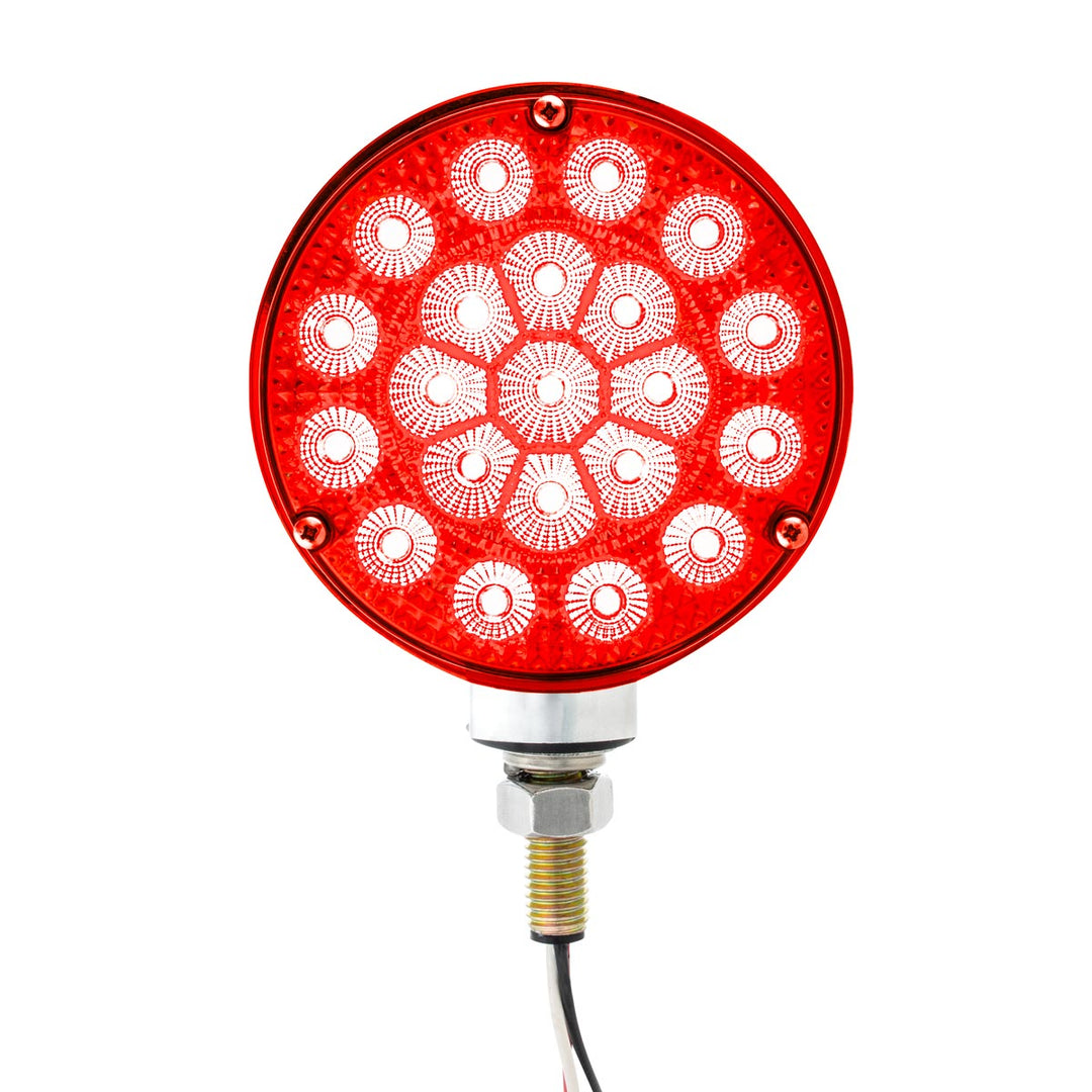 42 LED Reflector Double Face Competition Series Turn Signal Light - Amber &amp; Red LED/Lens