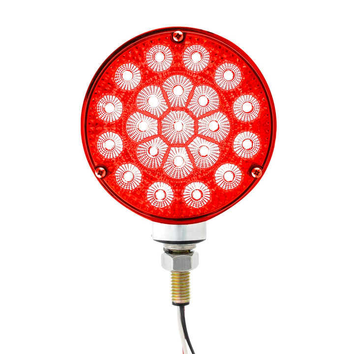 42 LED Reflector Double Face Competition Series Turn Signal Light - Amber &amp; Red LED/Lens