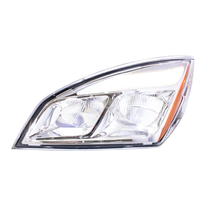 Chrome LED Headlight For 2018-2024 Freightliner Cascadia - Driver