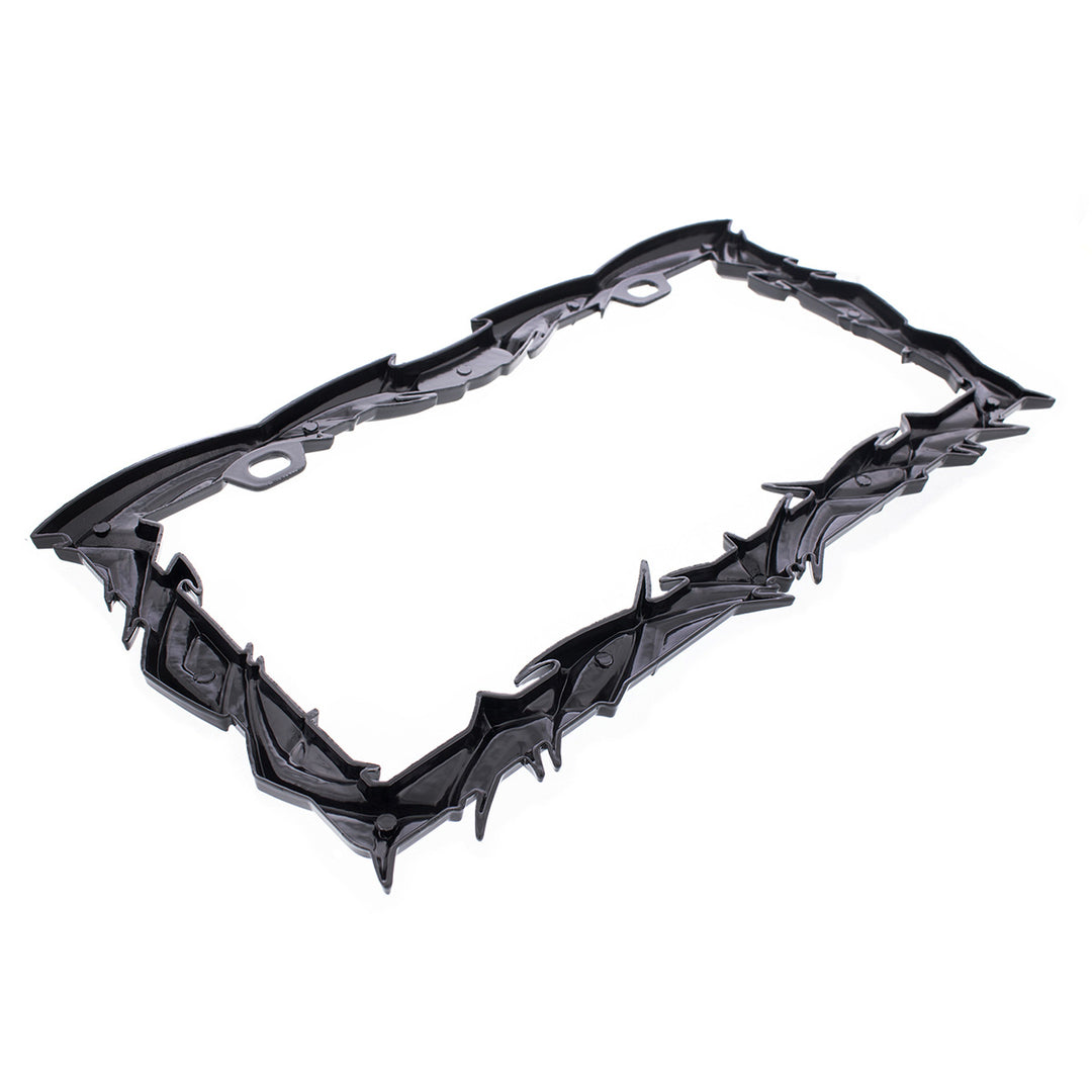 Tribal Flame License Plate Frame - Black