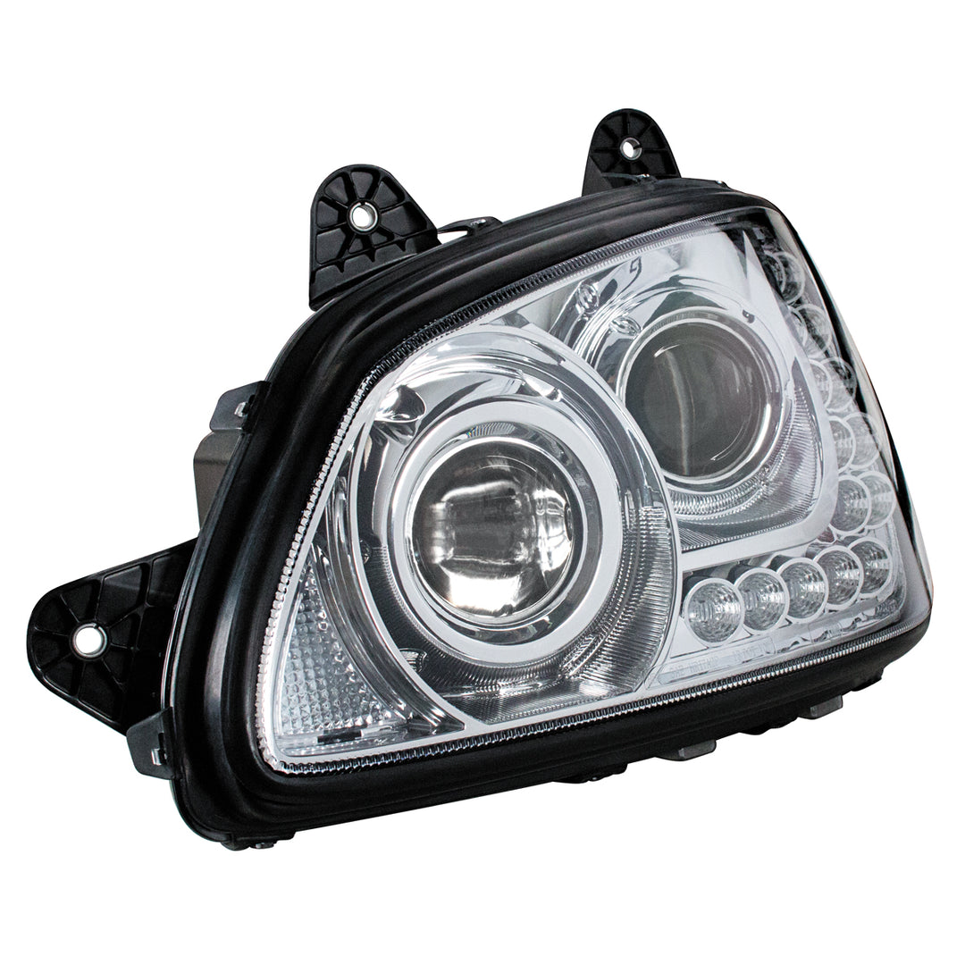 Chrome Projection Headlight Assembly For 2008-2017 Kenworth T660 - Driver