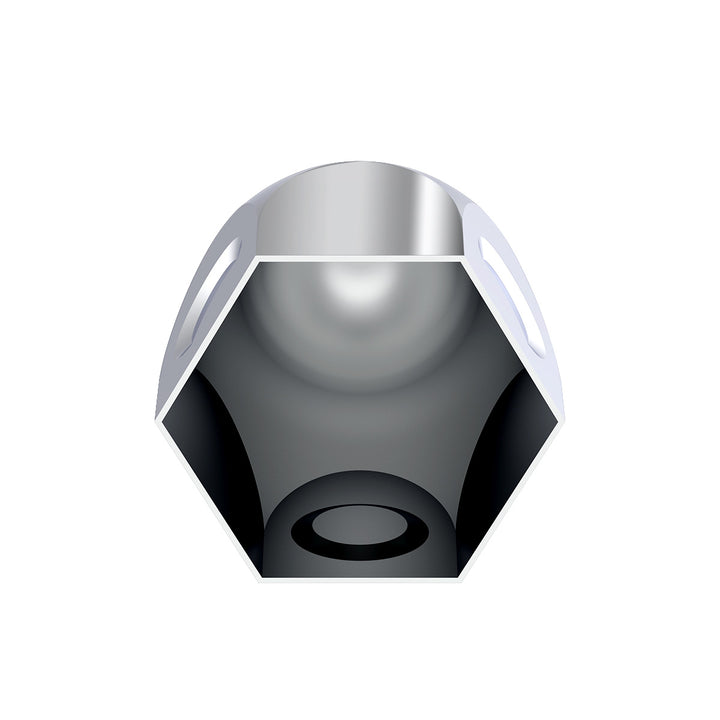 1-1/2" x 2" Chrome Steel Bullet Nut Cover