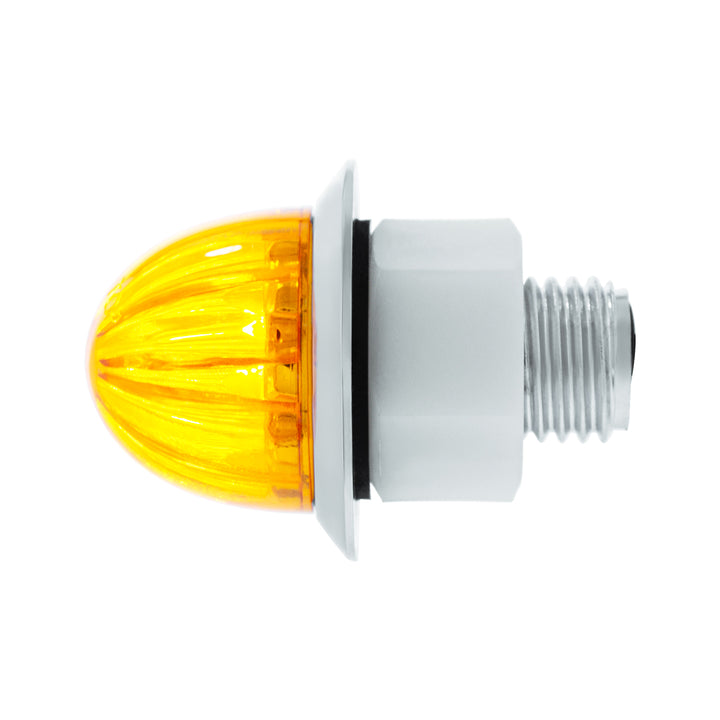 2 LED Dual Function 1-1/8" Watermelon Light (Clearance/Marker) - Amber LED/Amber Lens
