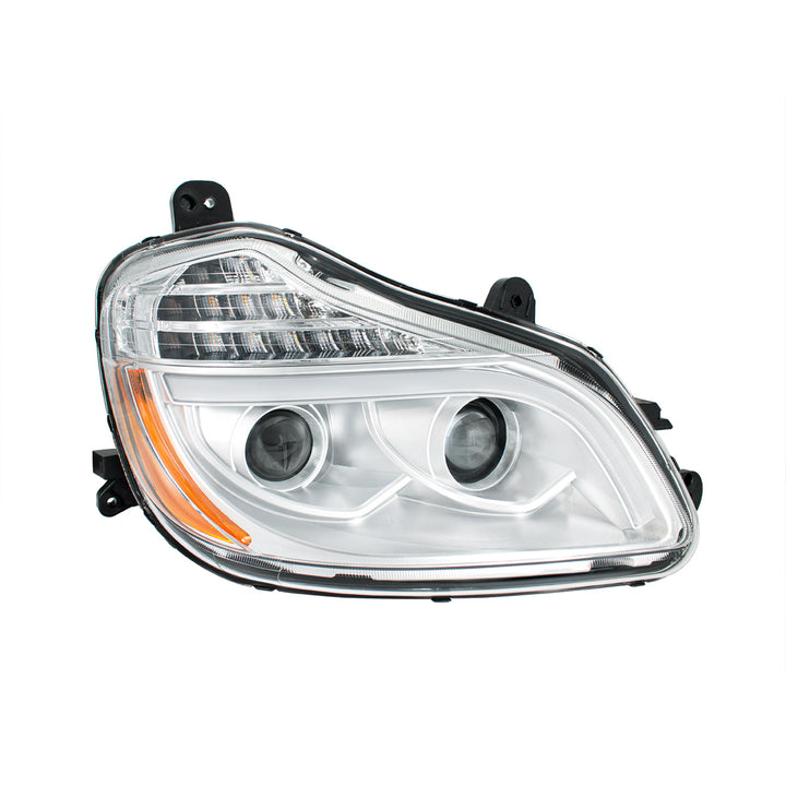 Chrome 8 LED Projection Headlight For 2013-2021 Kenworth T680 - Passenger