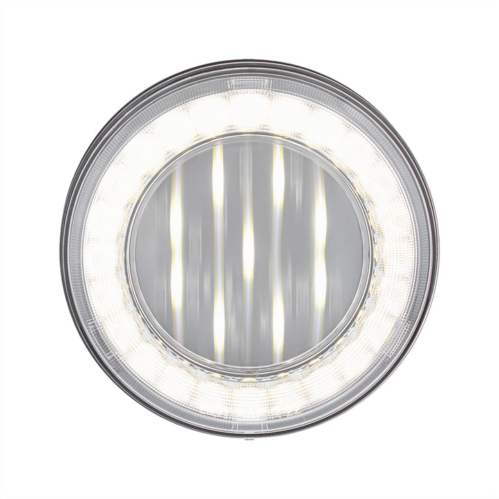 33 LED 4" Round Lumos Light X - Series (Back-Up) - White LED/Clear Lens