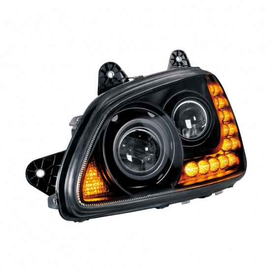 Blackout Projection Headlight Assembly For 2008-2017 Kenworth T660 - Driver