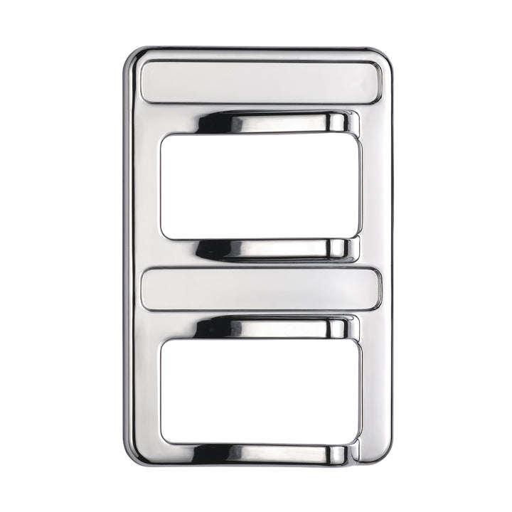 Chrome Rocker Switch Cover For Peterbilt 579 (2012-2019) &amp; 567 (2014-2019) - 2 Switches