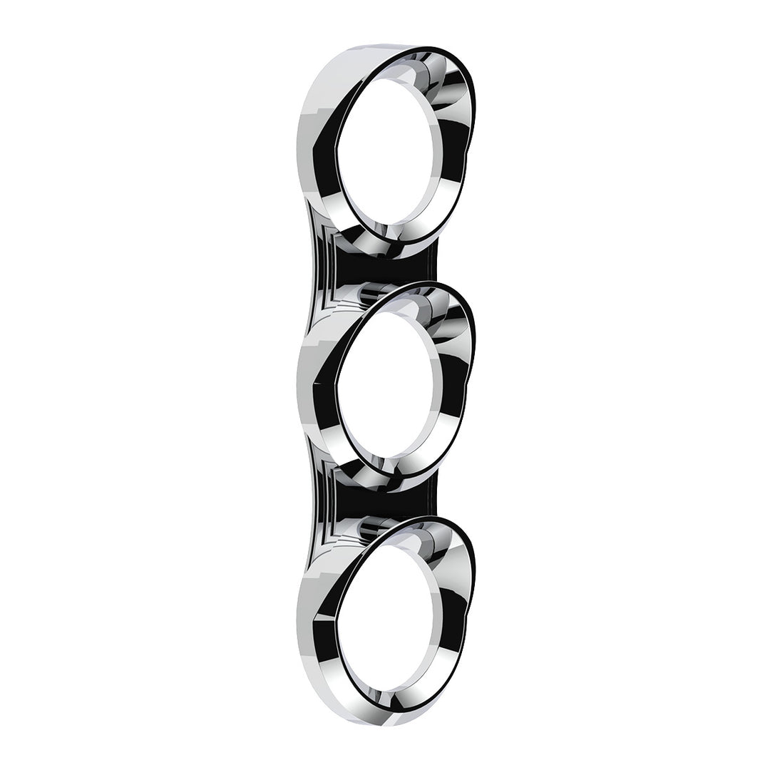 3 Gauge Cluster Bezel With Visor For 2006+ Peterbilt - Vertical
