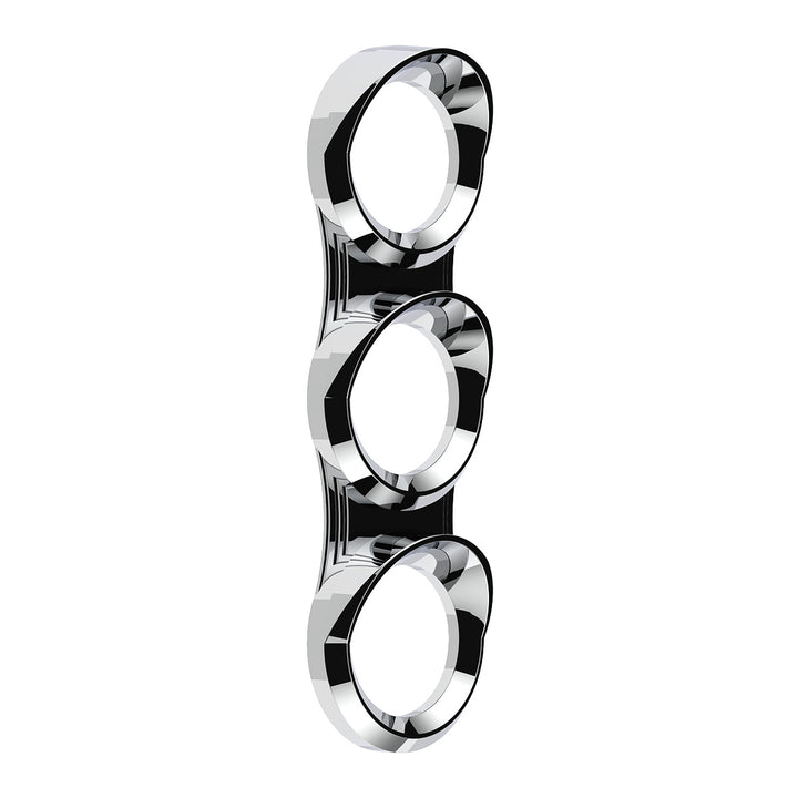 3 Gauge Cluster Bezel With Visor For 2006+ Peterbilt - Vertical