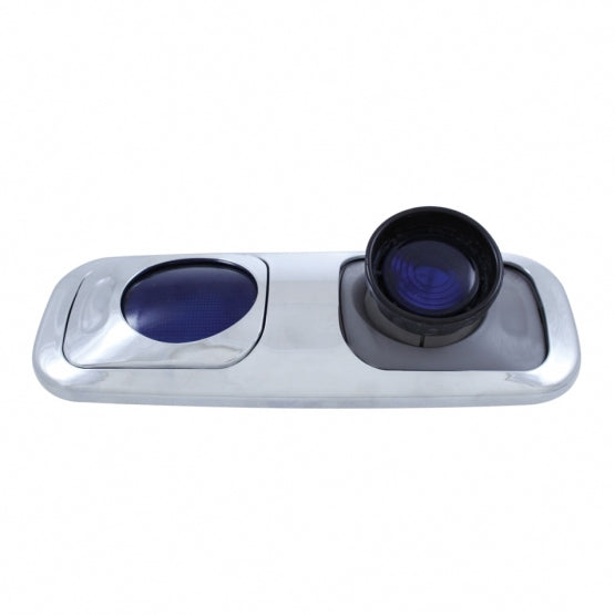 Chrome Dome Light Cover For Peterbilt 389 (2008+), 388 (2008-2014), 387 (2006-2010), 386/384 (2006-2016)
