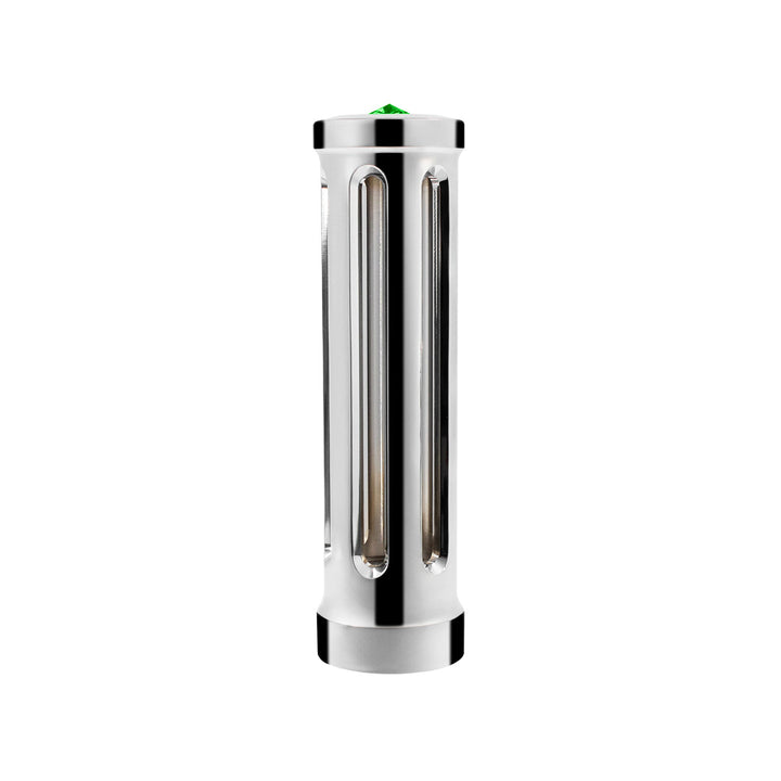 M30 x 3.5 Thread-On Sonoma Style Gearshift Knob - Dark Green Crystal/Chrome