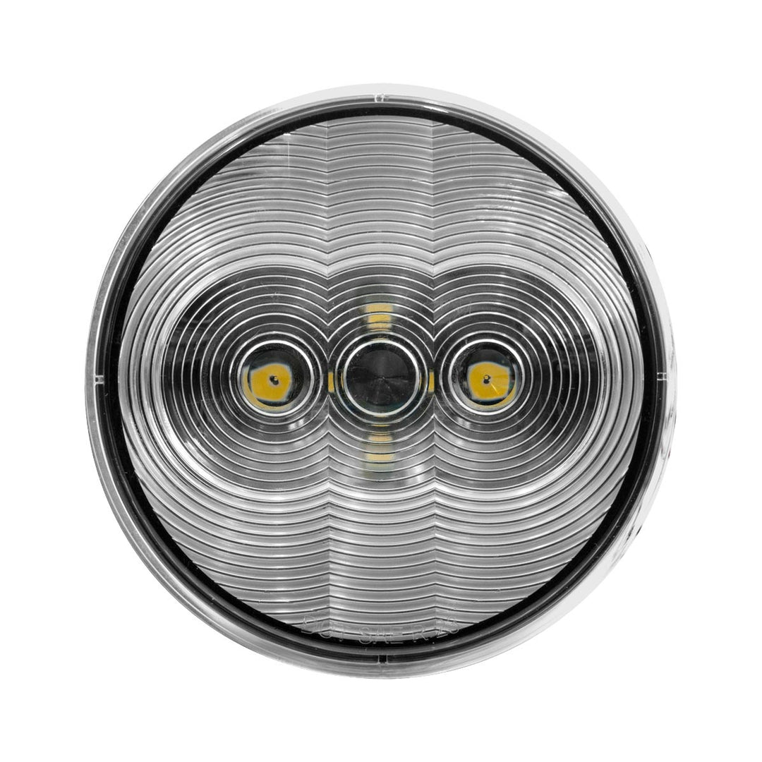 6 LED 4" Round Light (Back-Up) - White LED/Clear Lens