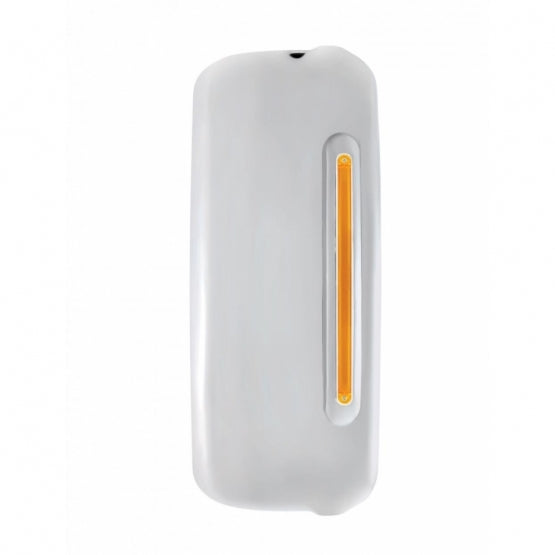 Mirror Cover With 24 Amber LED 12" GloLight For 2005+ Freightliner Century/Columbia - Passenger - Amber Lens