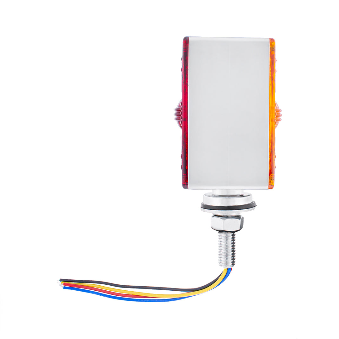 48 LED Competition Series Mini Double Face Light - Amber &amp; Red LED/Amber &amp; Red Lens