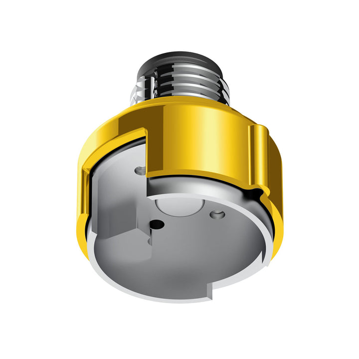 M30 x 3.5 Thread-On Gearshift Adapter W/LED Mount For Eaton - Fuller 13/15/18 Speed - Electric Yellow