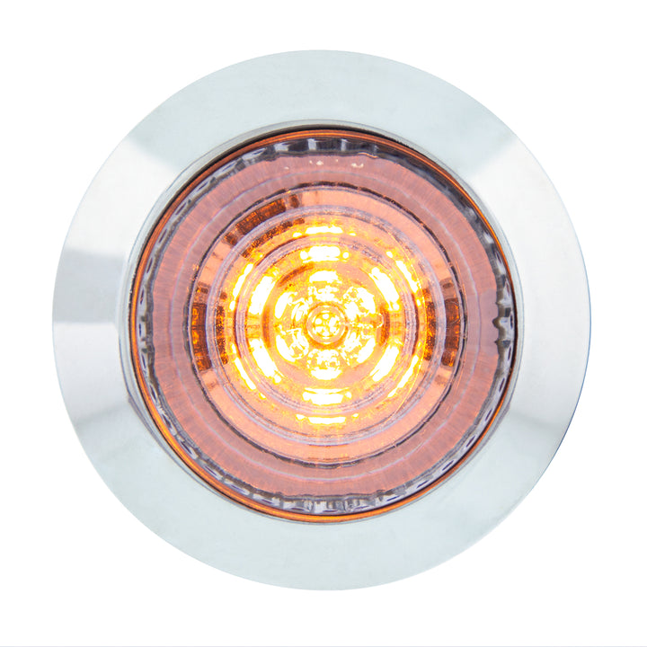 6 LED 1-1/4" Dual Function Light (Clearance/Marker) - Amber LED/Clear Lens