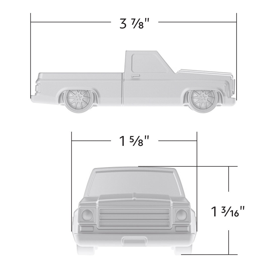 Solid Die-Cast 1973-1987 Chevrolet Truck Style Paper Weight - Pearl White
