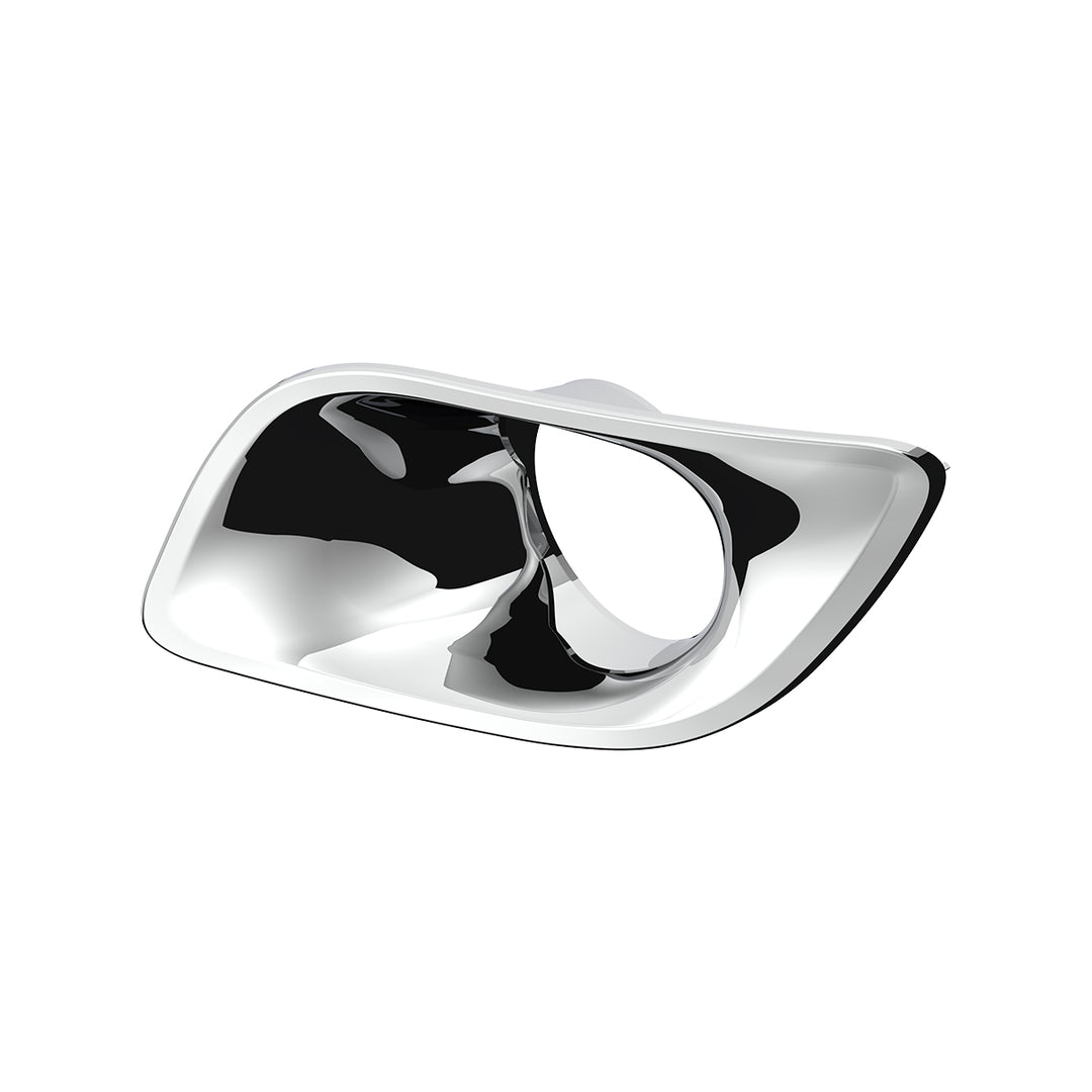Chrome Plastic Fog Light Bezel For 2013-2021 Kenworth T680 - Driver