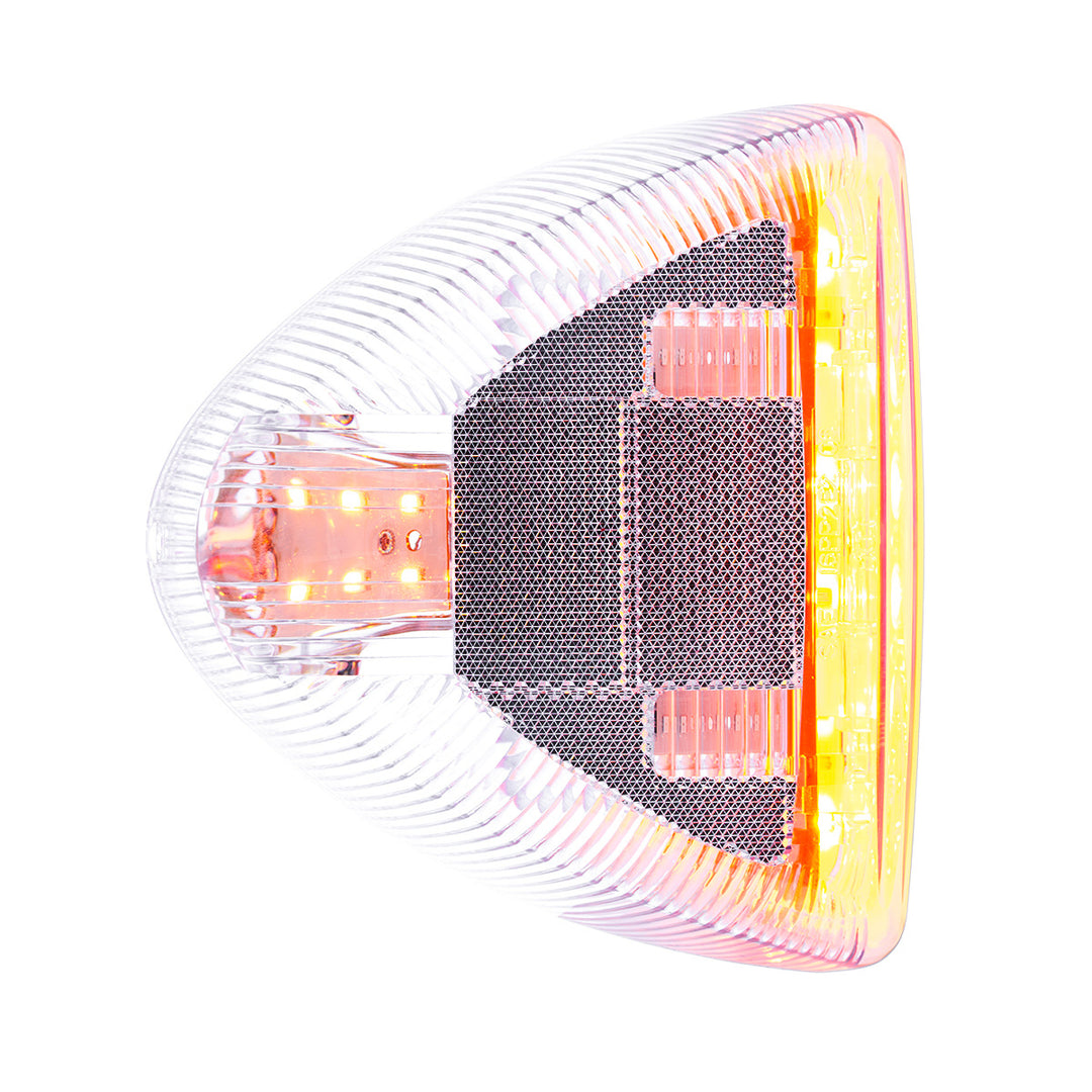 31 LED Turn Signal Light For 1987-2007 Peterbilt 379/378/357 - Amber LED/Clear Lens