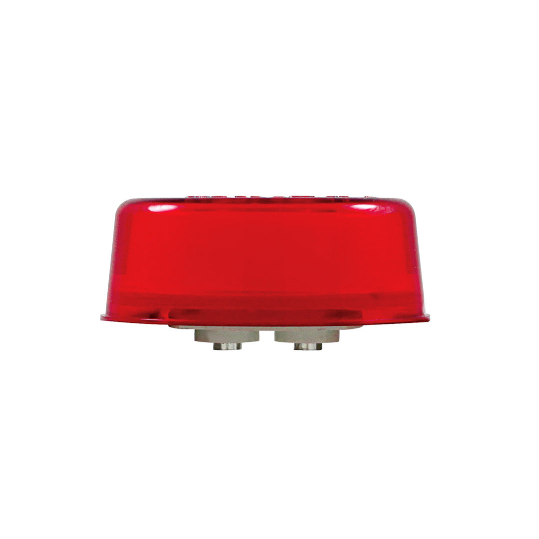 6 LED 2" Round GloLight (Clearance/Marker) - Red LED/Red Lens (Bulk)