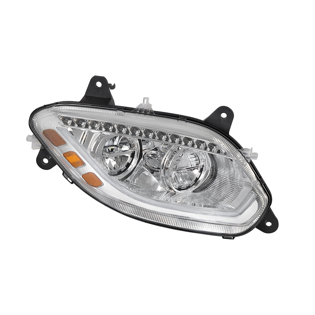 Chrome 86 LED Headlight For 2018-2025 International LT - Passenger